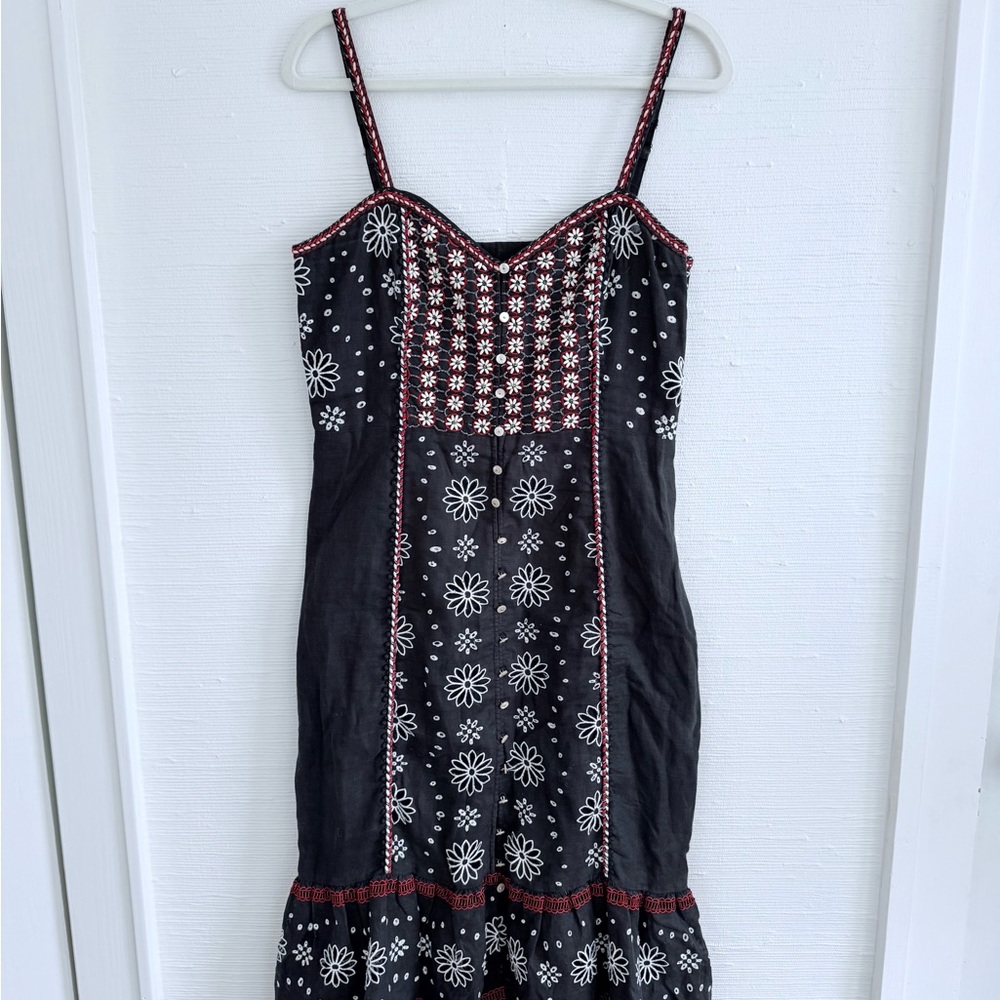 Veronica Beard Giuliana Embroidered Dress